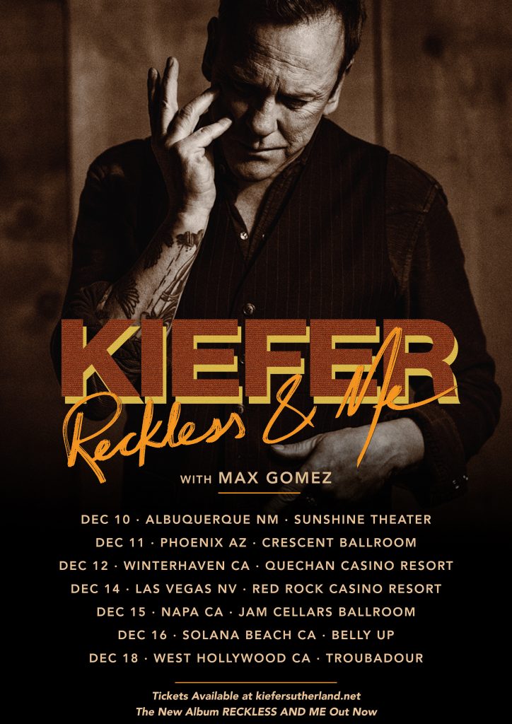 Kiefer Sutherland Announces December Tour Dates Country Music News