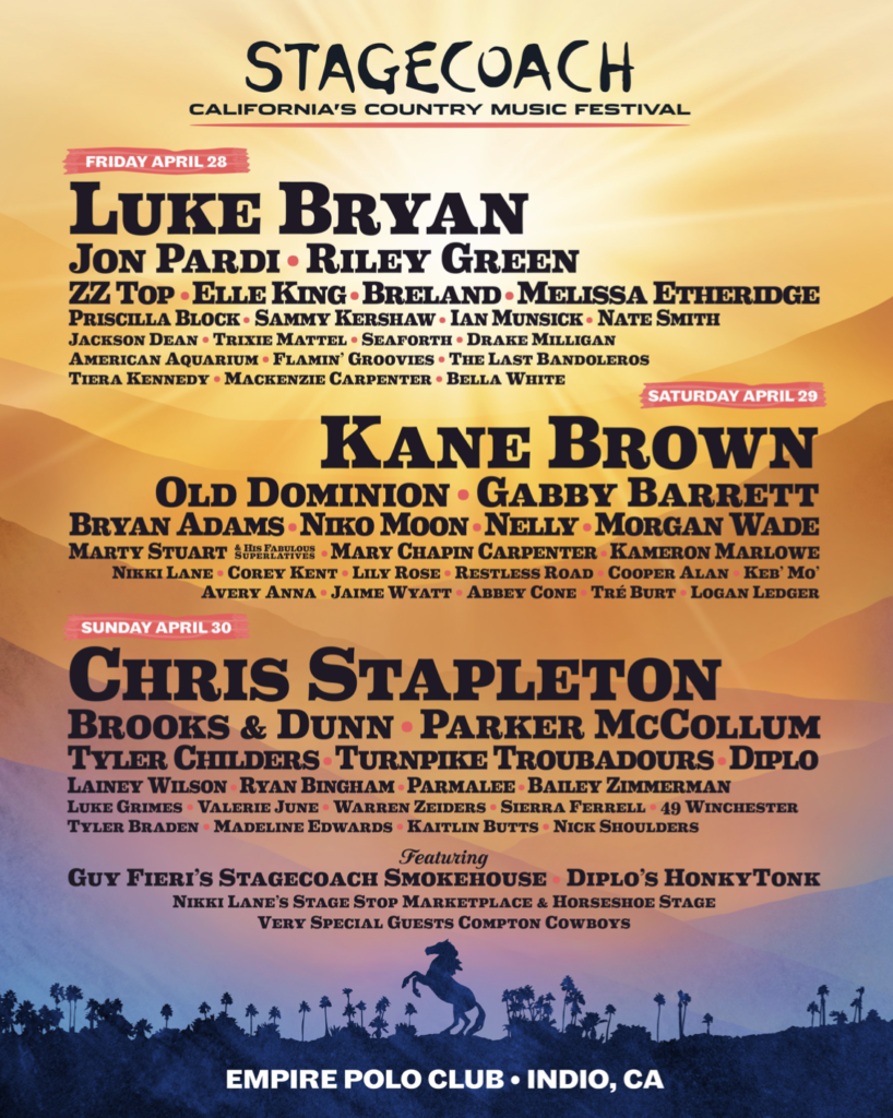 2023 Stagecoach Festival Tickets and LineUp Released!