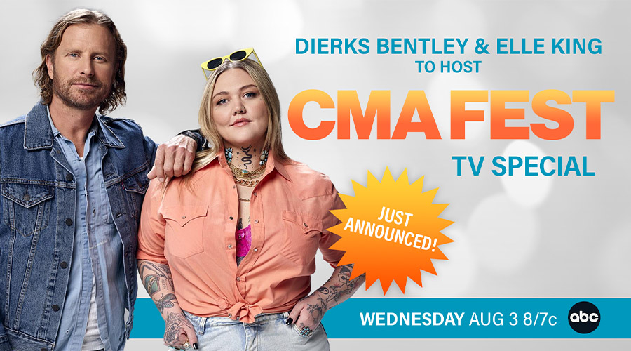 “CMA Fest” Hosted By Dierks Bentley And Elle King To Air Wednesday, Aug. 3 On ABC