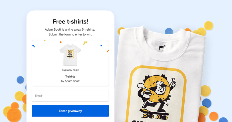 Promotional giveaways - give custom and unique items to fans using Sticker Mule