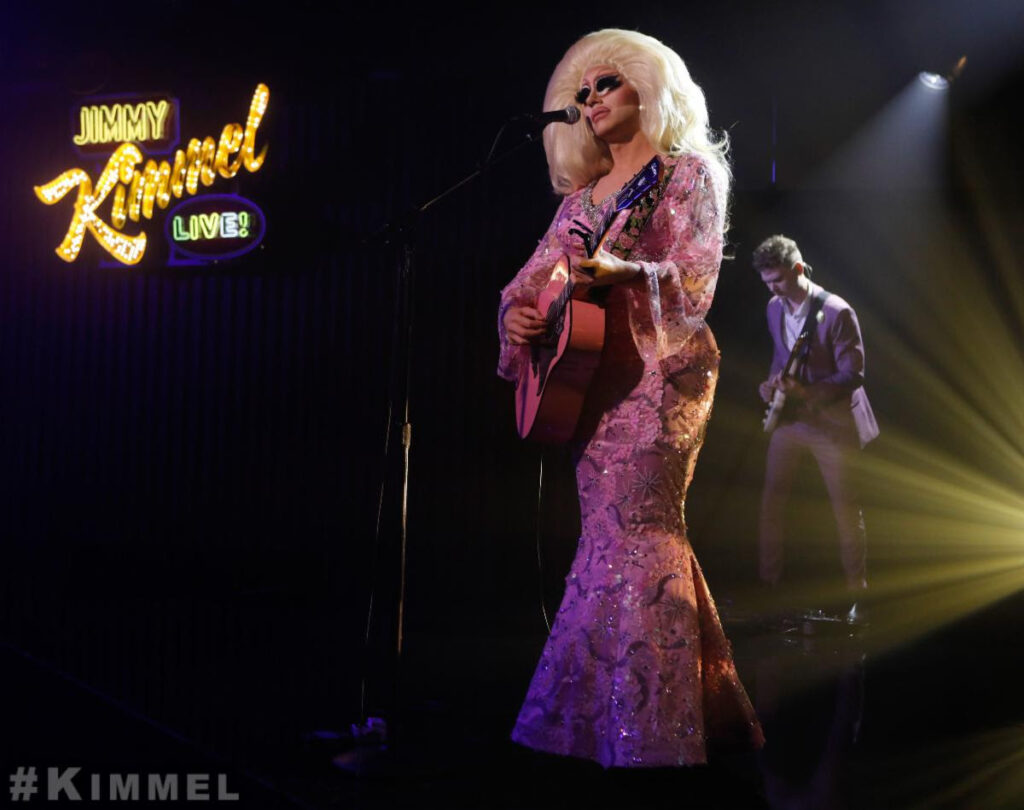 Trixie Mattel Makes Late Night TV Performance Debut On Jimmy Kimmel Live!