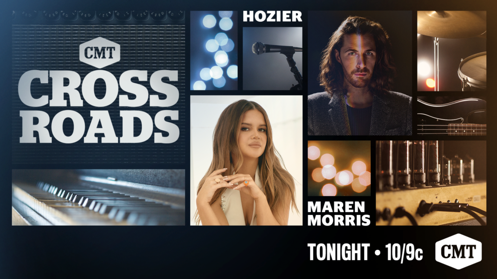 “CMT Crossroads: Hozier & Maren Morris” premieres Friday, September 22nd at 10p/9c