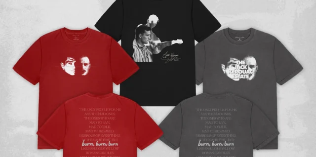 the Zach Bryan x Jack Kerouac Estate merch collaboration